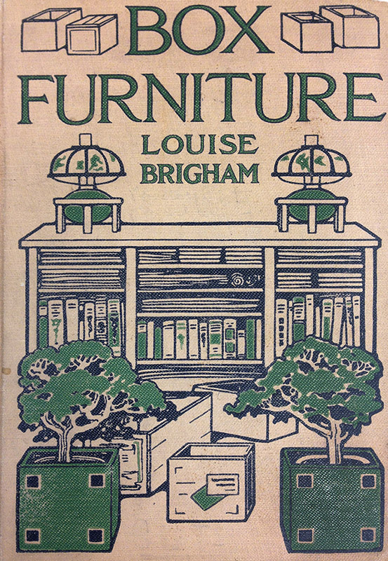 GILBERT-MERRILL: Book cover of Box Furniture (1915) by Louise Brigham.