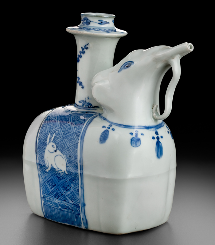 SMITH: Elephant Pouring Vessel (Kendi), c. 1600 Jingdezhen, China. Porcelain. Peabody Essex Museum, Museum purchase, made possible by an anonymous donor, 2004, AE86475.