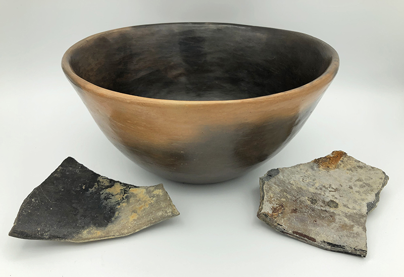 Figure 11. Catawbaware is a low-fired earthenware that was used as a trade ware in and around Charleston in the early 19th century.