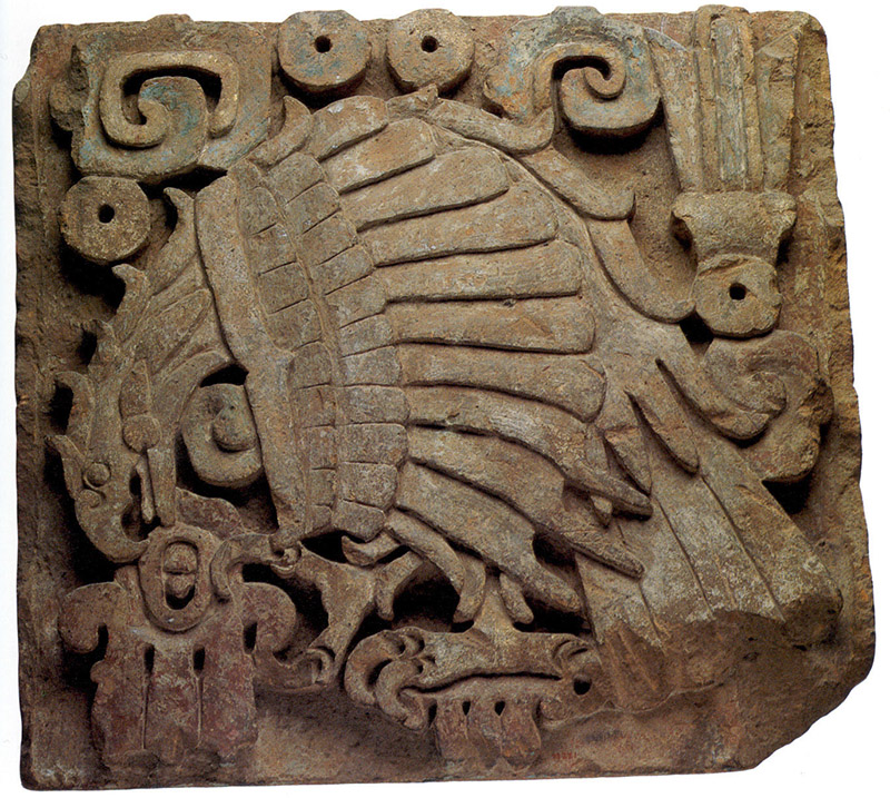 Figure 6. Eagle Relief, 10th–13th century, Toltec. Stone. The Metropolitan Museum of Art, New York, Gift of Frederic E. Church, 1893, 93.27.2.