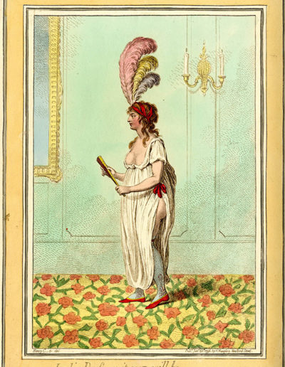 James Gillray, Ladies Dress, as it soon will be, 1796. Courtesy of the Lewis Walpole Library, Yale University.