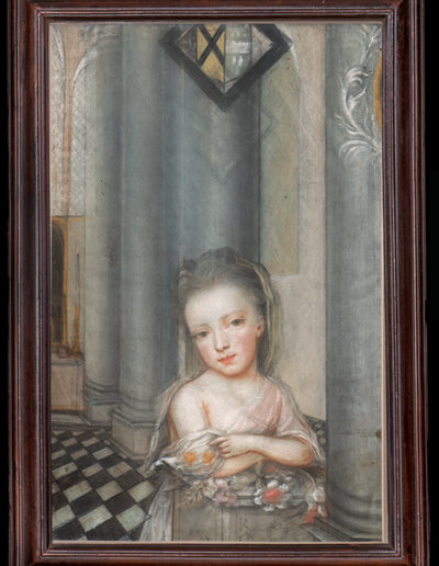 Henrietta de Beaulieu Dering Johnston, Helena Dering, 1704, Dublin, Ireland. Pastel on paper. Photo by Gavin Ashworth.