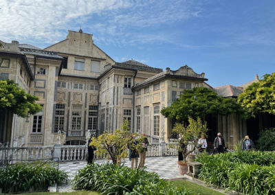 Tour 2 at the hanging garden of Palazzo Lomellino.