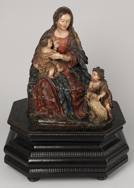 Figure 3. Luisa Roldán, Virgin with the Christ Child and St John the Baptist, 1692–1705, Spain. Polychromed terracotta. Photo © Miguel Ángel Marcos Villán, Museo Nacional de Escultura, Valladolid.
