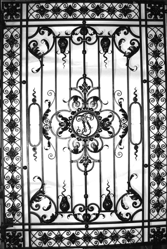 Figure 4. Cyril Colnik, Window Grille from Frederick Pabst Mansion, 1892, Milwaukee, WI. Photo by Dan Nauman.