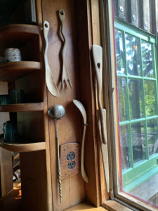 Figure 6. Wooden utensils carved by Esherick in the kitchen.