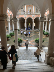 Figure 1. Decorative Arts Trust members visit Palazzo Tursi in Genoa, Italy.
