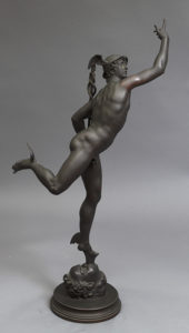: Figure 2. After Giovanni da Bologna, Statue of Mercury, c. 1886. Bronze. FDNHS, FRDO 10666.