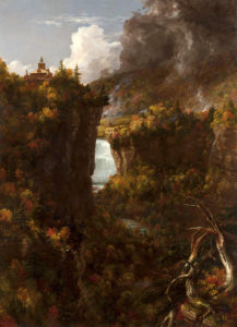 Figure 2. Thomas Cole, Portage Falls on the Genesee, c. 1839. Oil on canvas. Gift of The Ahmanson Foundation, 2021.8.