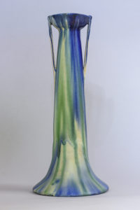Figure 4. William. P. Jervis, Rose Valley Pottery, Two-handle tall bud vase, 1904-1906. Rose Valley Museum.