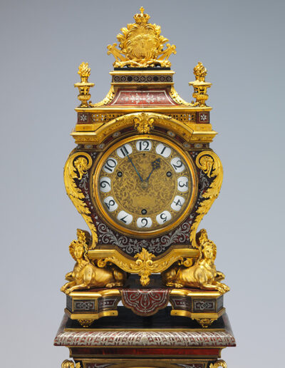 Figure 4. Case attributed to André Charles Boulle, detail of Clock with pedestal, c. 1690. The Metropolitan Museum of Art, Rogers Fund, 1958, 58.53a–c.