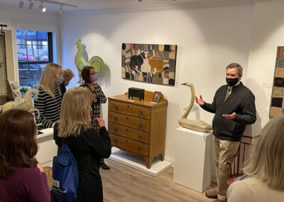 Ed Hild with participants at Olde Hope