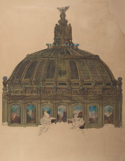 Figure 1. Tiffany Studios, Design for the central dome of the Palacio de Bellas Artes in Mexico City, 1909–1912. The Metropolitan Museum of Art, 67.654.59.