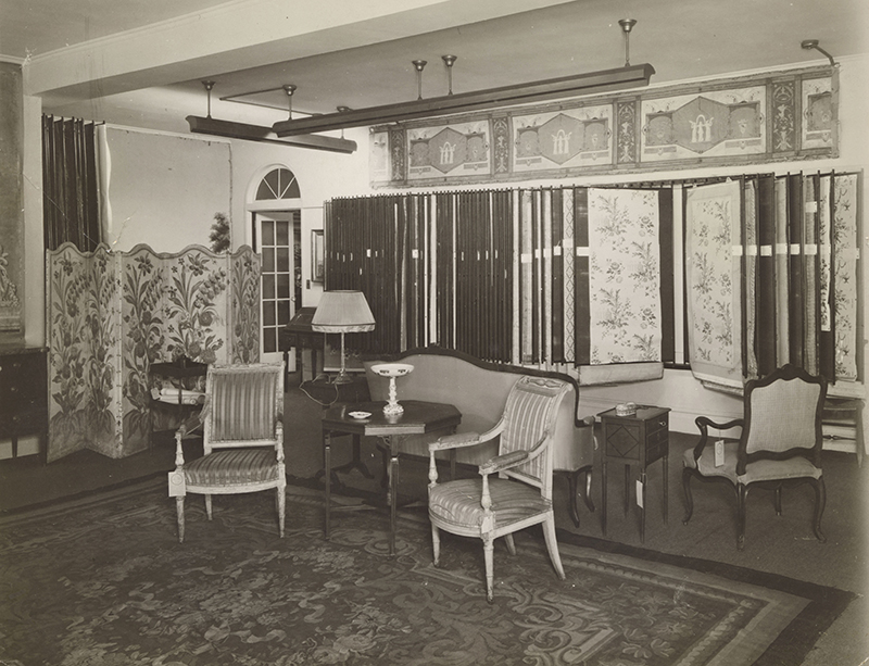 Figure 1. Wallpaper Showroom at Nancy McClelland, Inc (New York, NY), undated. Photographed by General Photographic Service, New York, Courtesy Nancy McClelland Archive, Cooper Hewitt, Smithsonian Design Museum except where noted.