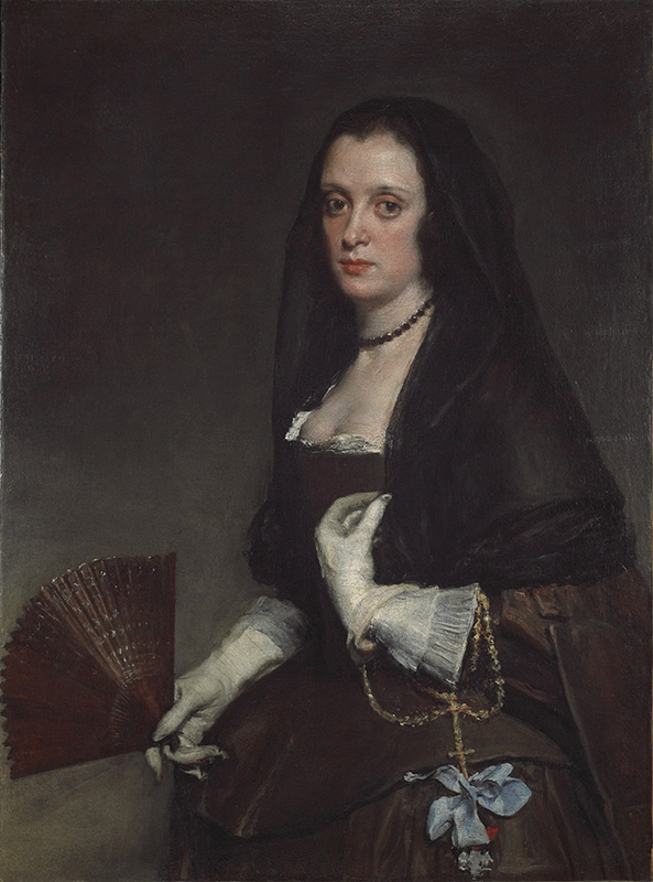 Figure 2. Diego Velázquez, La dama del abanico, 1638–1639, Spain. Oil paint, panel painting. The Wallace Collection, P88.