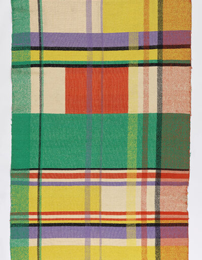Textile (USA), Designed by Dorothy Wright Liebes. Cotton, silk, viscose rayon, wool. Gift of the Estate of Dorothy Liebes Morin, Cooper Hewitt, Smithsonian Design Museum, 1972-75-2. Photo by Matt Flynn © Smithsonian Institution.