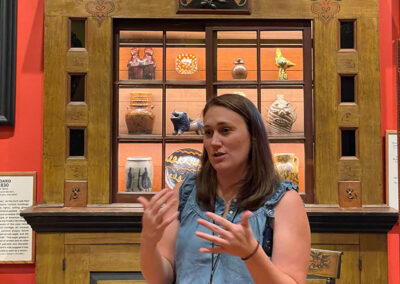 Assistant Curator Kate Rodgers at the Colonial Williamsburg Art Museums.