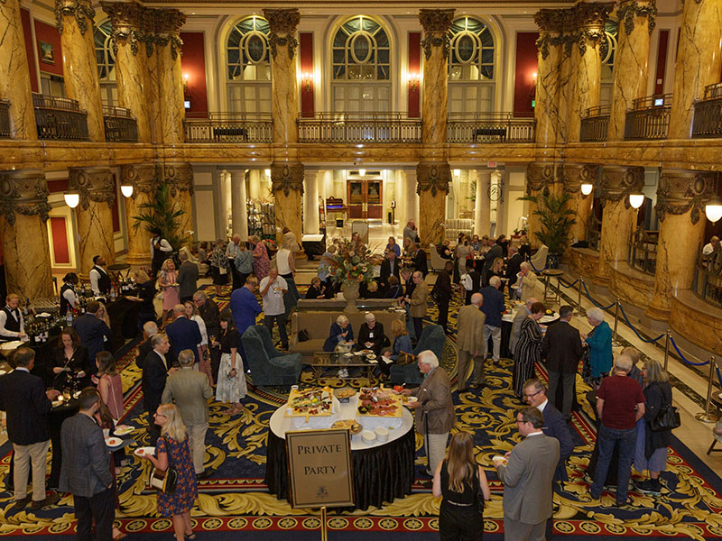 Opening Reception in The Jefferson Hotel’s Palm Court.