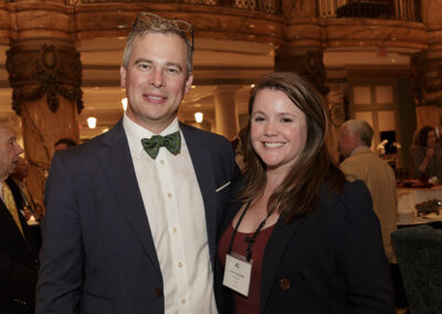 Matthew Thurlow with Leah Vogelpohl from Hindman Auctions.