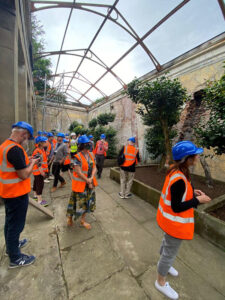 Figure 4. We visit the restoration of the Camillia House at Wentworth Woodhouse.