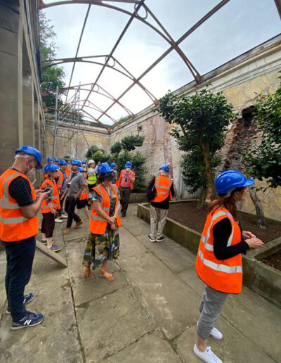 Figure 4. We visit the restoration of the Camillia House at Wentworth Woodhouse.