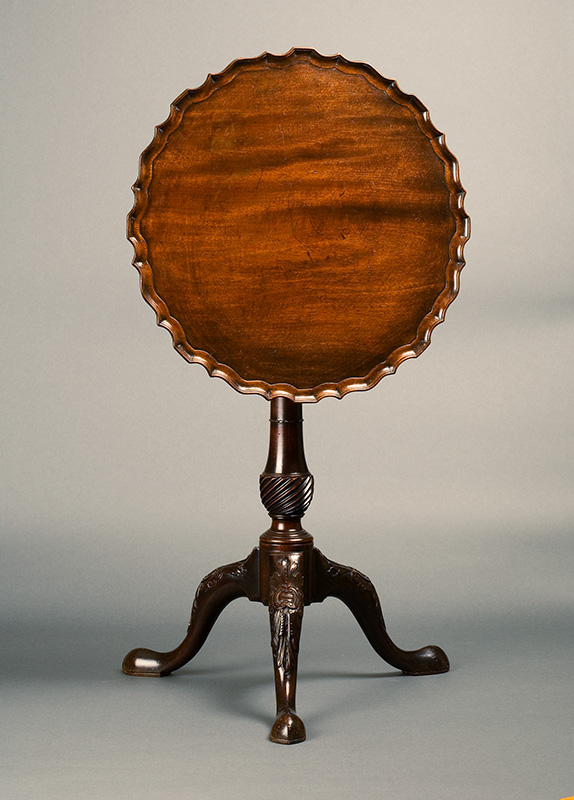 Figure 2. Kettle stand, 1750-60, Charleston, SC. Mahogany. Gibbes Museum of Art, Gift of the Rivers Collection, 2023.003.0003.