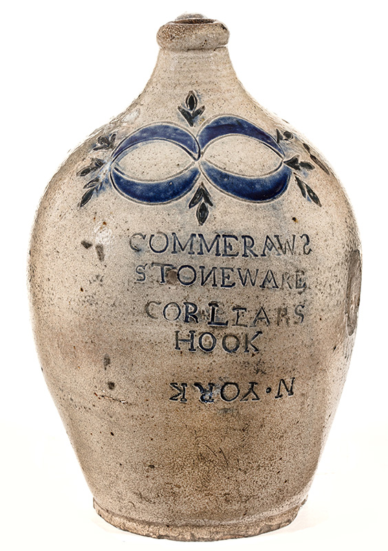 Thomas W. Commeraw, Jug, 1800–19, New York City. Salt-glazed stoneware. New-York Historical Society, Purchased from Elie Nadelman, 1937.820.