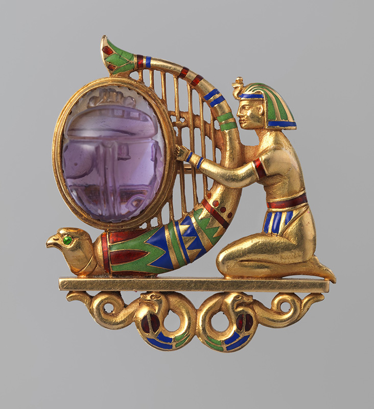 Figure 1. Theodore B. Starr, Brooch, c. 1900, New York, NY. Gold, amethyst, demantoid garnet, enamel. The Metropolitan Museum of Art, Gift of Jacqueline Loewe Fowler, 2013, 2013.605.