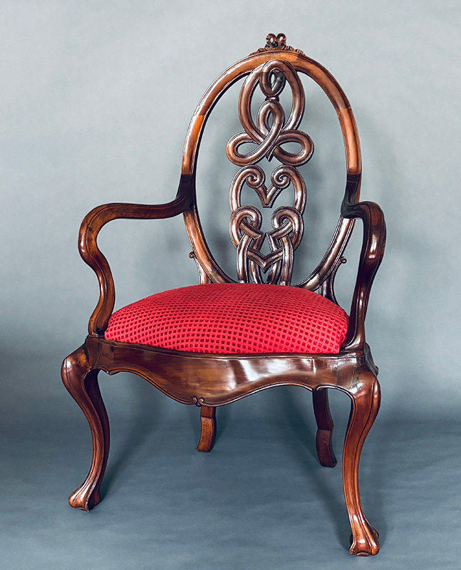 Figure 2. Chair, 18th century, Mexico. Mahogany. Courtesy of the Hispanic Society Museum & Library, New York.