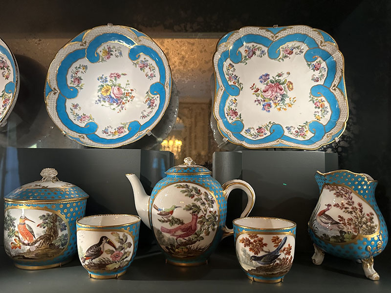 Boucher Room, Sèvres Case, in the Frick Collection. All objects were produced by the Sèvres Porcelain Manufactory (French, active 1756–present).
