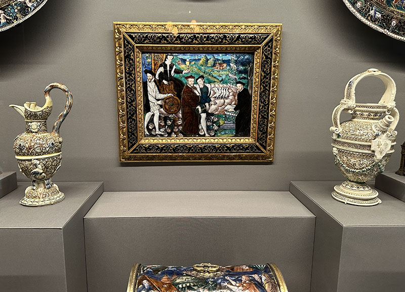 Léonard Limosin, The Triumph of the Eucharist and the Catholic Faith, 1561–62, France. Painted enamel on copper, partly gilt. The Frick Collection, bequest of Henry Clay Frick, 1916.4.22.