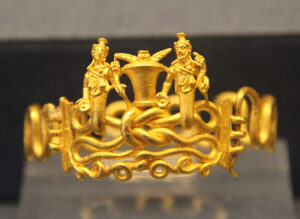 Gold bracelet, Museum of Greek Culture.