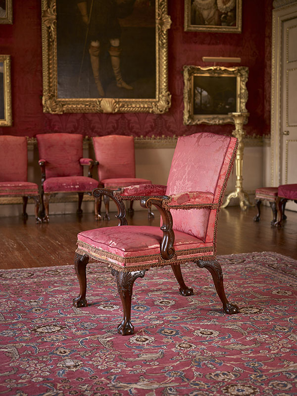 Figure 4. Chair for the Great Drawing Room, Thomas Welsh, 1764–68. Image © Hopetoun House.
