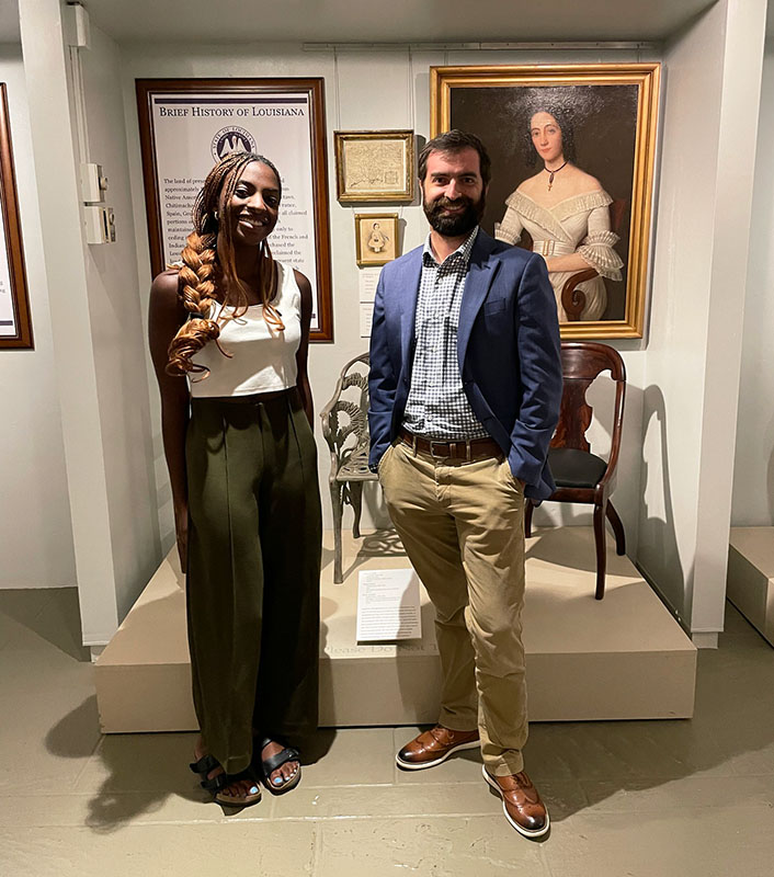Nnenna Ochuru and William Strollo at the DAR Museum.