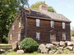 John Adams birthplace, Adams National Historical Park, photo by daderot.