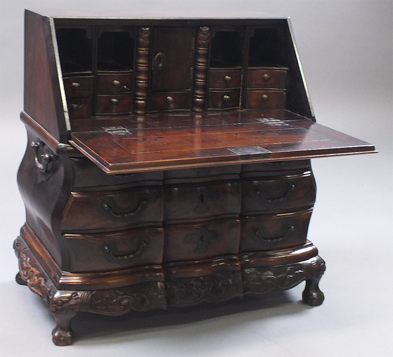 Figure 5. Chinese export miniature hardwood desk at the Peabody Essex Museum, E84080.
