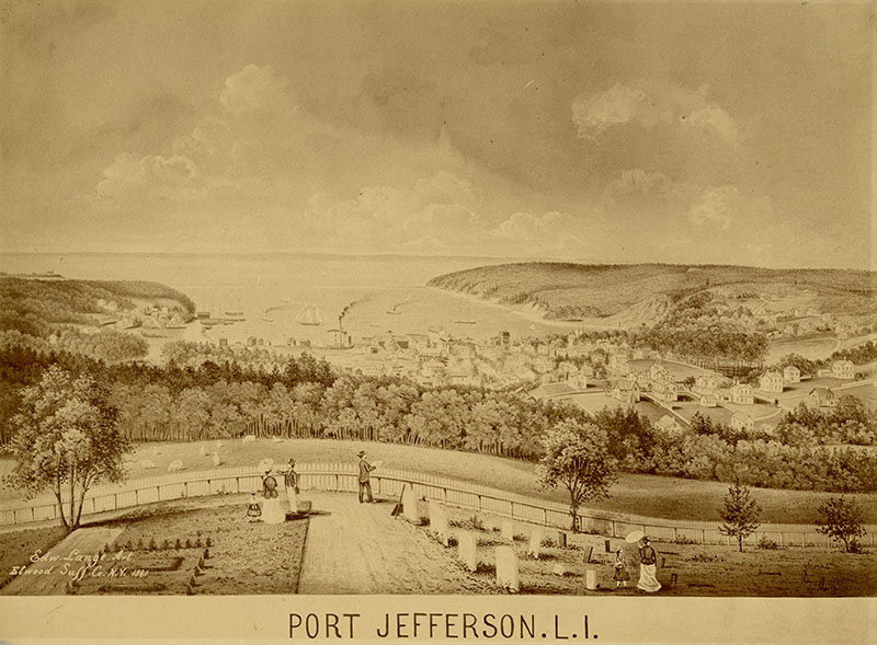 Figure 1. Edward Lange, Port Jefferson, L.I., 1881. Albumen photographic print mounted on board. PLI, gift of Mr. George R. Latham, 1968.1.1.