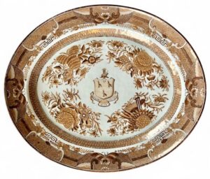 Figure 6. Dish, c. 1821, Jingdezhen and Guangzhou (Canton), China. The Charleston Museum, Charleston, SC.