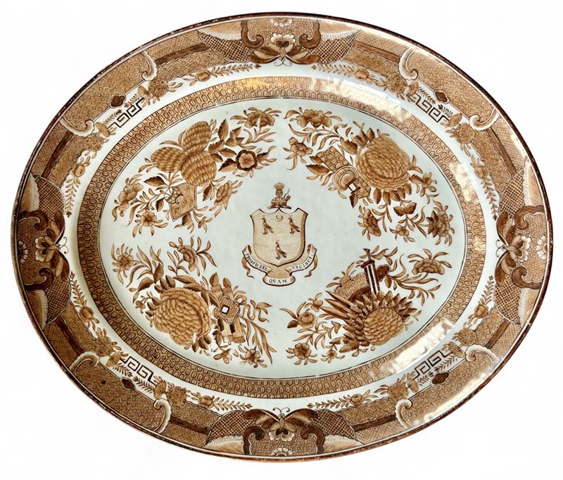 Figure 6. Dish, c. 1821, Jingdezhen and Guangzhou (Canton), China. The Charleston Museum, Charleston, SC.