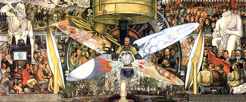 Figure 3. Diego Rivera, Man, Controller of the Universe, 1934, Mexico. Palacio de Bellas Artes, Mexico City.