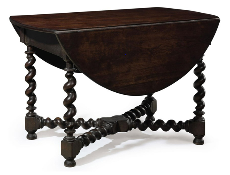 Figure 1. Table, 1690–1710, New York. Walnut. Middleton Family Collection on loan to the Philadelphia Museum of Art. Photo courtesy of the Middleton Family Collection.