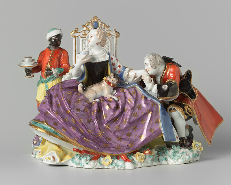 Figure 3. Johann Joachim Kändler, Meissen Manufactory, Lady and Cavalier, Known as “The Handkiss,” 1737, Germany. Porcelain. Rijksmuseum, Amsterdam, BK-17483.