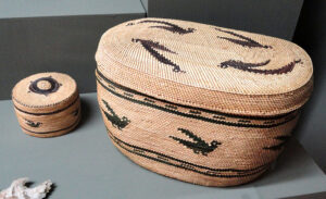 Pacific Grove Museum of Natural History Nootka Makah baskets.