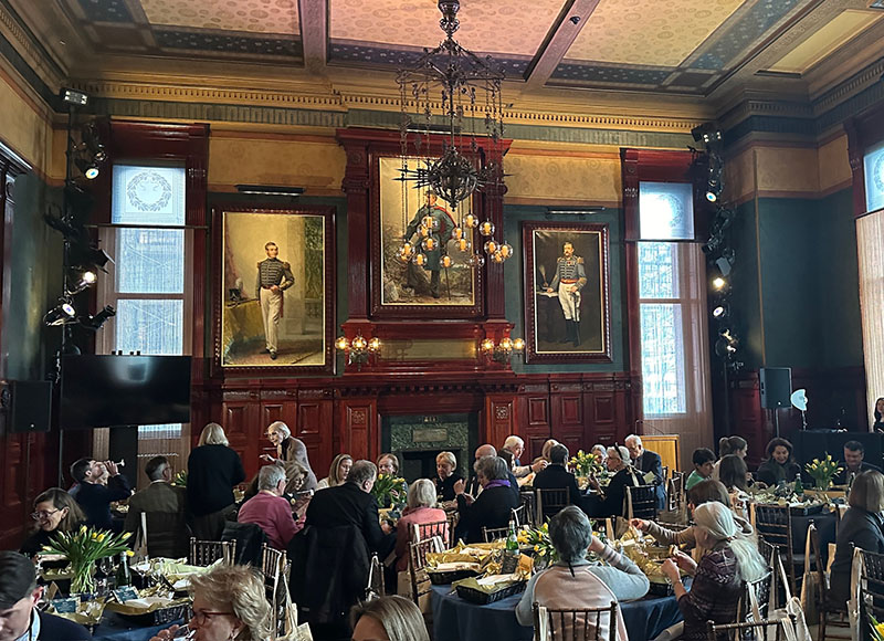 Lunch in the Park Avenue Armory's Board of Officers Room.