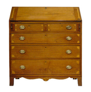 Attributed to shop of James or John B. Quarles, Slant-top desk, 1814, Wilson County, TN. Tennessee State Museum, 2002.15.
