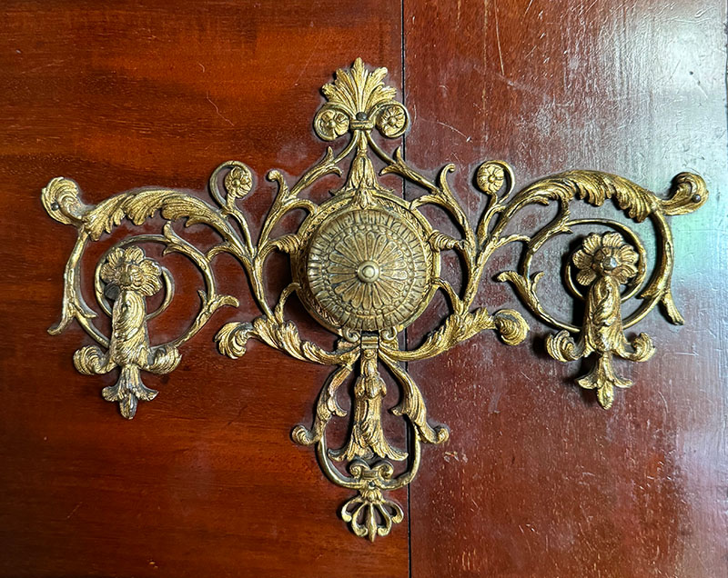 Figure 4. Gilded door handles in Saltram’s Saloon.