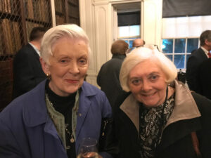Mary Meese Swain (left) with her sister, Ann Michell, during the Trust’s 2018 Study Trip Abroad to York and Glasgow celebrating Thomas Chippendale’s tercentenary.