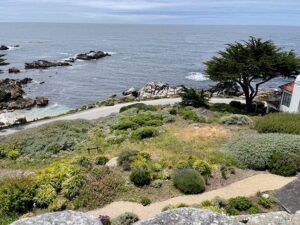 Robinson Jeffers Tor House view, photo by Greg Henderson.