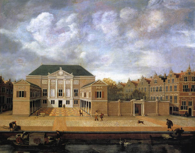 Susanna van Steenwijck-Gaspoel, 𝘝𝘪𝘦𝘸 𝘰𝘧 𝘵𝘩𝘦 𝘓𝘢𝘬𝘦𝘯𝘩𝘢𝘭 𝘪𝘯 𝘓𝘦𝘪𝘥𝘦𝘯, 1642. Museum De Lakenhal, Leiden.